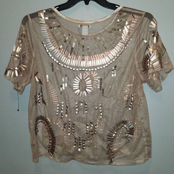 Bar III SHEER TOP  - Picture 6 of 6